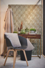 behang   My Home My Spa 38690-4 - 386904 Bruin  Goud