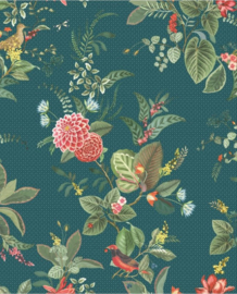 Eijffinger Pip Studio 5 behang Floris Dark Blue 300116