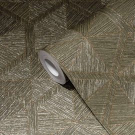 behang   My Home My Spa 38690-4 - 386904 Bruin  Goud
