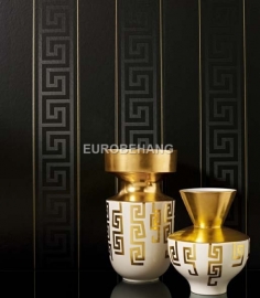 Versace behang 93524-4 streep zwart goud