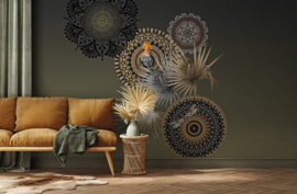 Behang Expresse Circle Of Life Mojo Olive TD4151