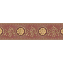 Behangrand Only Borders Metallic, Rood
