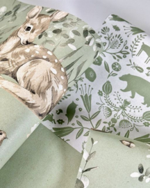 Behang met jungle dieren