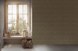 behang   My Home My Spa 38690-4 - 386904 Bruin  Goud