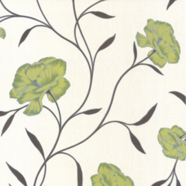 Bloemen Behang Groen Beige 8994-36