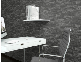 steen zwaat behang 475036 Steen 3d