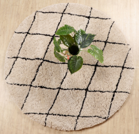 Vloerkleed Berlin 200CM Zand/Zwart VLC2015176