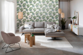 Behang met tropische bladeren