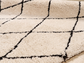 Vloerkleed Berlin Zand/Zwart 200X300CM VLC2015174