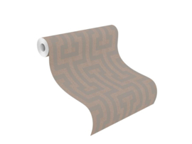 Rasch Sparkling 523911 (Koper glitter op patroon
