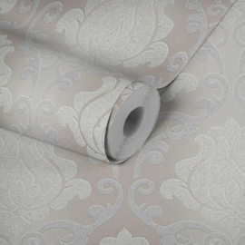 barok behang grıjs zılver metalıc 34860-2