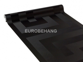 Versace behang93523-4 zwart grieksesleutel