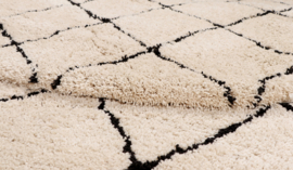 Vloerkleed Berlin Zand/Zwart 200X300CM VLC2015174