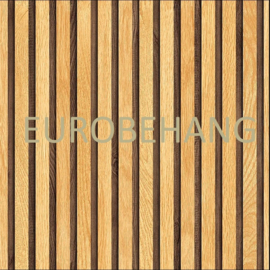 3D Houten Panelen Behang 920107