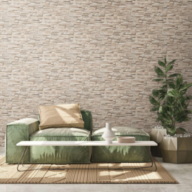 Steen structuur behang 38816-1