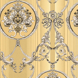 Hermitage behang ornamenten goud Metallic 33083-1