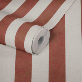 Rood Streep Behang 37271-5