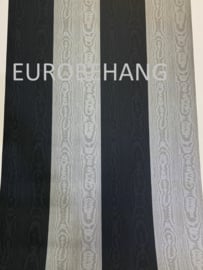Zwart Grijs Streep Behang 7285-15