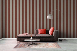 Rood Streep Behang 37271-5