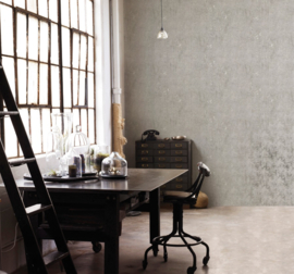 Behang met beton- en streepstructuur