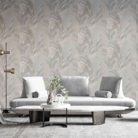 Behang met botanische bladeren