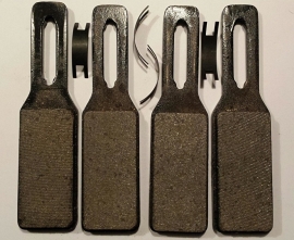 Parking brake pad set, repro