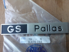 NOS Nameplate "GS Pallas"