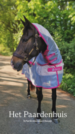 BUCAS BUZZ OFF RAIN & NECK BLUE BLUE BLOSSOM VLIEGENDEKEN MET LOSSE HALS