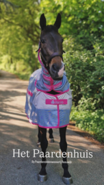 BUCAS BUZZ OFF RAIN & NECK BLUE BLUE BLOSSOM VLIEGENDEKEN MET LOSSE HALS