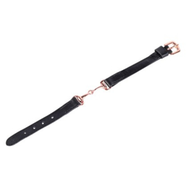 HARRY'S HORSE ARMBAND LEDER BIT ZWART ROSE GOLD