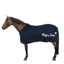 HARRY'S HORSE ZWEETDEKEN NAVY MET EIGEN TEKST