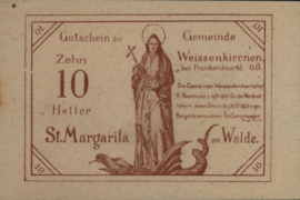 Oostenrijk - Noodgeld - Weissenkirchen KK.:1157.I 10 Heller 1920