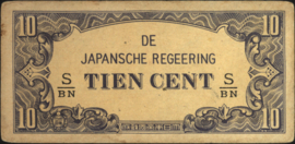 Nederlands Indië PLNI25.3/P121.a 10 Cent 1942 (No date)