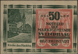 Oostenrijk - Noodgeld - Windhaag bei Freistadt KK.1242.b 50 Heller 1920