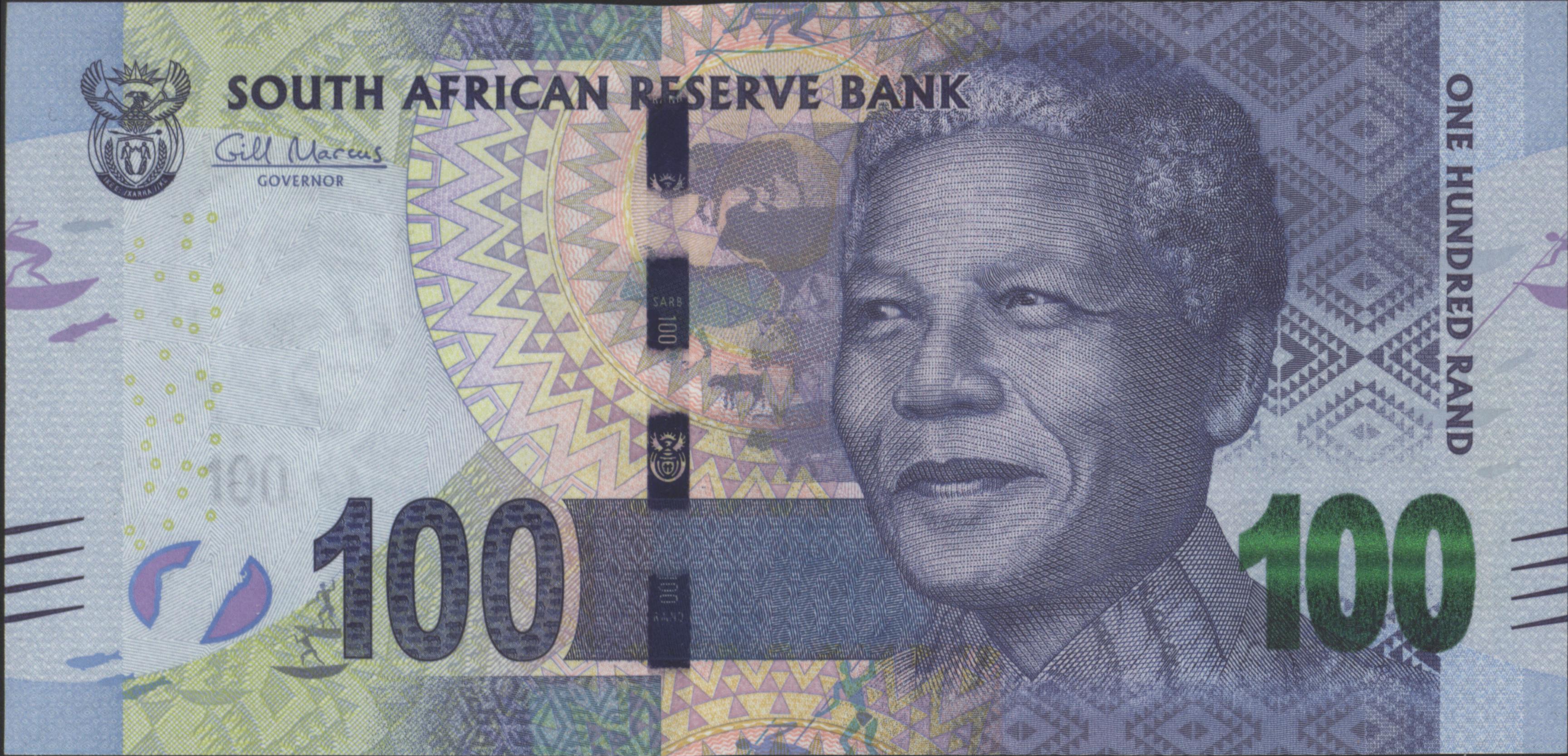 South Africa P141.a 100 Rand 2013-'15 (No date)