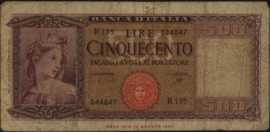 Italië  P80 500 Lire 1961