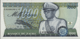 Zaïre (Congo Kinshasa)  P31.a 1.000 Zaïres 1985