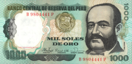 Peru P122.a 1,000 Soles de Oro 1981