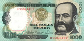 Peru P122.a 1.000 Soles de Oro 1981