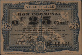 Frankrijk - Noodgeld - Lille JPV-59.1621 25 Centimes 1917