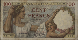 Frankrijk  P94 100 Francs 1939