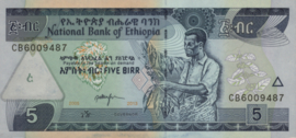 Ethiopia  P47 5 Birr 1997/2015