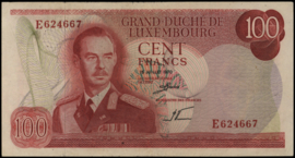 Luxemburg  P56 100 Francs 1970
