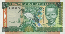 Gambia  P17/B214 10 Dalasis 1996