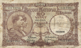 Belgium P111.a 20 Francs Model 1919