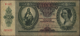 Hungary P100 10 Pengo (Tîz) 1936