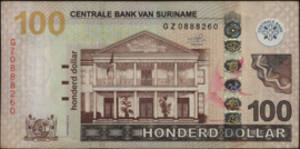 Suriname - SRD   PLSD2.5 100 Dollars 2012