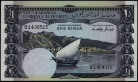 Yemen Democratic Republic - South Arabia   P3.b 1 Dinar 1967