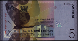 St. Tomas en Principé  P76.a 5 Dobras 2020