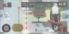 Zambia  P56 2 Kwacha 2020